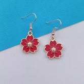 Red Flower Stud